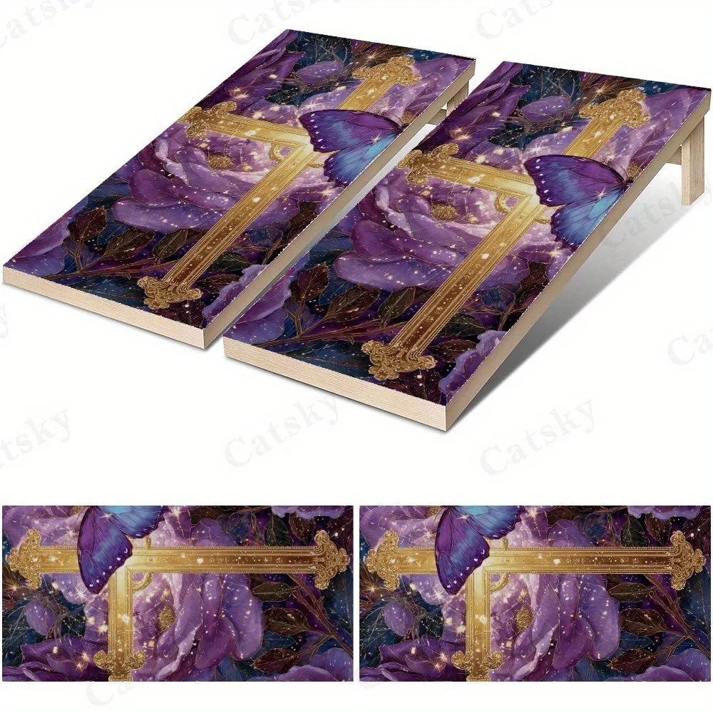 Cross with Purple Butterflies & Roses 2D Flat Vinyl Sandboard Stickers - Bubble-Free, Easy Application, Waterproof, One-Step Ren
Cross with Purple Butterflies & Roses 2D Flat Vinyl Sandboard Stickers - Bubble-Free, Easy Application, Waterproof, One-Step Ren