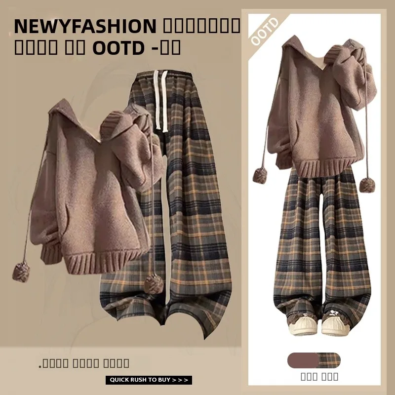 Осень-зима, женский модный повседневный свободный утягивающий комплект из двух предметов, удобный топ с капюшоном и юбка, брюки с длинными рукавами
Осень-зима, женский модный повседневный свободный утягивающий комплект из двух предметов, удобный топ с капюшоном и юбка, брюки с длинными рукавами