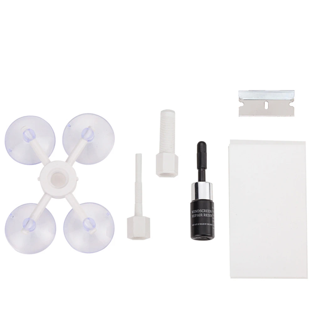 1 Set Auto Glass Repair Kit DIY Windshield Repair Kit Car Glass Repair Tool Set for Combination Cracks Half-Moon Cracks (Random
1 Set Auto Glass Repair Kit DIY Windshield Repair Kit Car Glass Repair Tool Set for Combination Cracks Half-Moon Cracks (Random