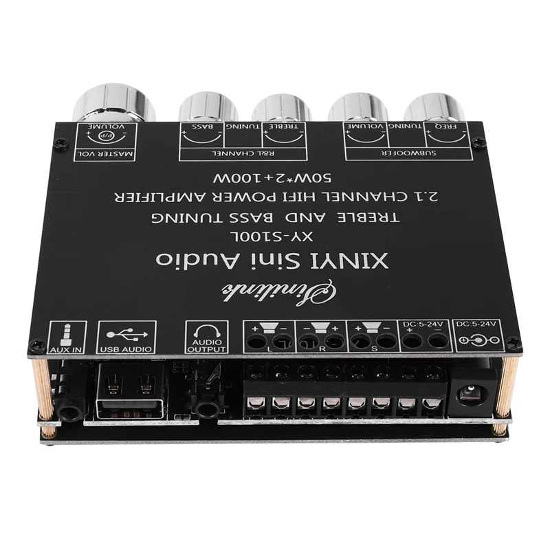 【ВАРЯЦИЯ】Bluetooth 5.0 2.1 Channel Power Audio Стерео Плата усилителя сабвуфера 50WX2 + 100W Динамик AMP XY-S100L
【ВАРЯЦИЯ】Bluetooth 5.0 2.1 Channel Power Audio Стерео Плата усилителя сабвуфера 50WX2 + 100W Динамик AMP XY-S100L