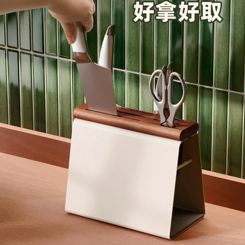 Ventilated Natural Beech Wood Knife Stand with Carbon Steel Frame, Space Saving Knife Storage Excellent Drainage Function
Ventilated Natural Beech Wood Knife Stand with Carbon Steel Frame, Space Saving Knife Storage Excellent Drainage Function