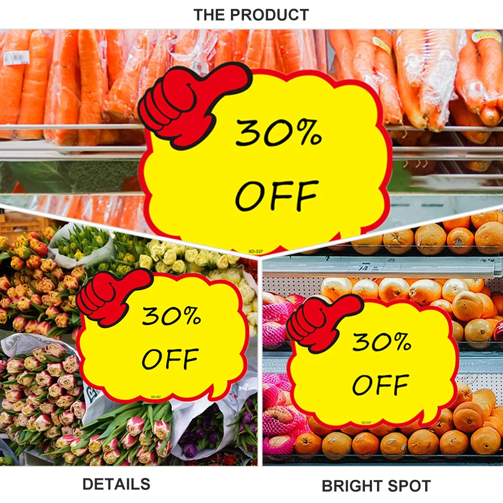 10 Sheets Promotional Price Signs Advertising Stickers Shop Price Tags Eye-Catching Bright Colors Sales Events Fundraisers
10 Sheets Promotional Price Signs Advertising Stickers Shop Price Tags Eye-Catching Bright Colors Sales Events Fundraisers