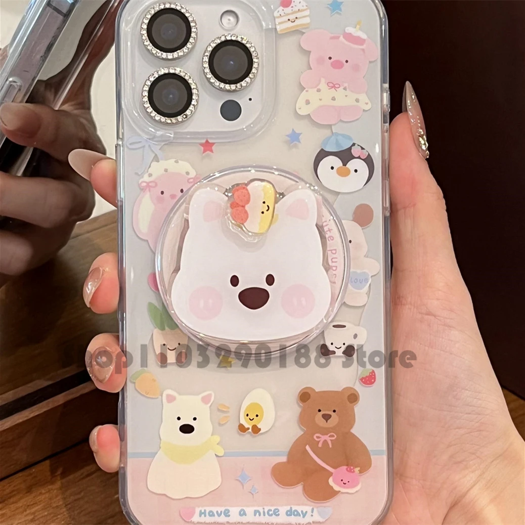 Korea Cute Cartoon Puppy Rotate Magnetic Holder Grip Tok Griptok Phone Stand Holder Support For iPhone For Pad Magsafe Smart Tok
Korea Cute Cartoon Puppy Rotate Magnetic Holder Grip Tok Griptok Phone Stand Holder Support For iPhone For Pad Magsafe Smart Tok