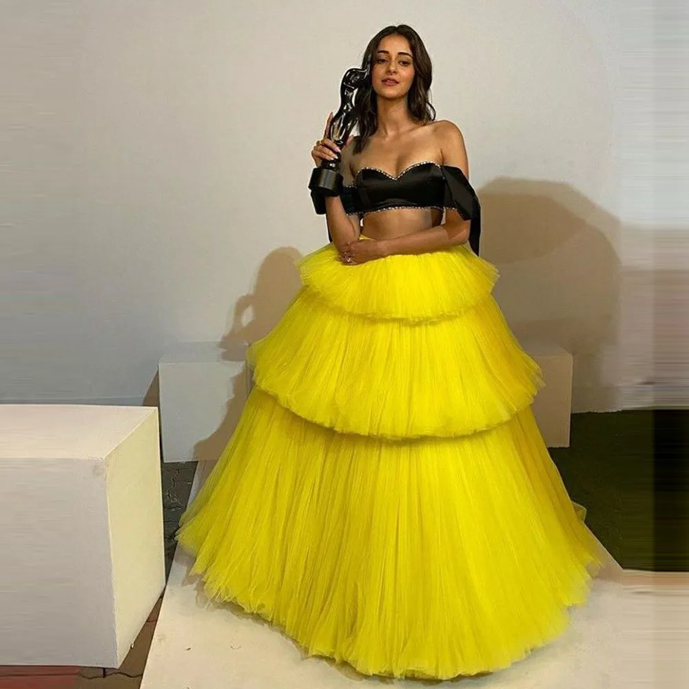 Yellow Tutu Long Maxi Skirts Tiered High Waist Saias High Street Long Evening Party Skirt Ball Gown Bridal Skirt Without Top
Yellow Tutu Long Maxi Skirts Tiered High Waist Saias High Street Long Evening Party Skirt Ball Gown Bridal Skirt Without Top