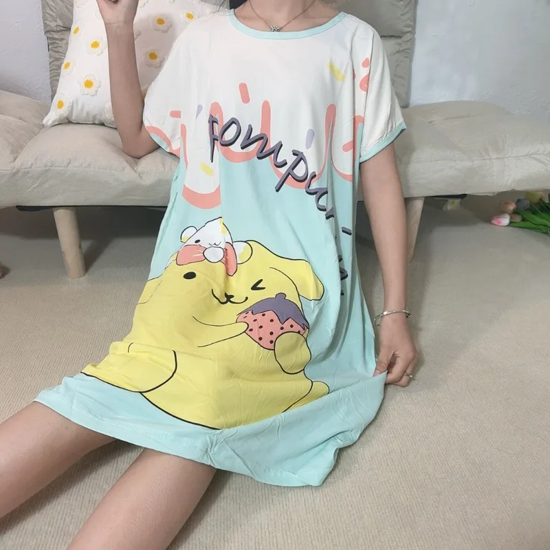 Green cartoon pudding dog nightdress Sanrio summer round neck pullover pajamas cute girl loungewear pudding dog loungewear
Green cartoon pudding dog nightdress Sanrio summer round neck pullover pajamas cute girl loungewear pudding dog loungewear