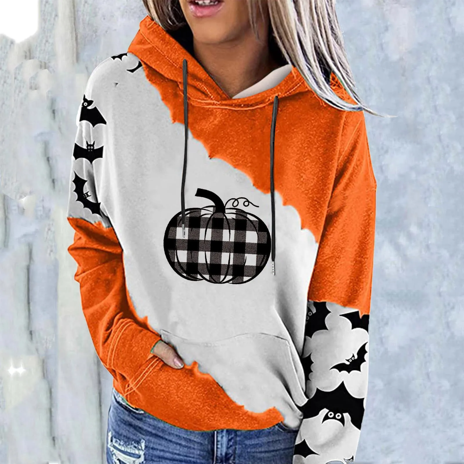 Hooded Halloween Holiday Printed Drawstring Sweatshirt Hoodies Womens Zip up Tunic Sweatshirt Lightweight Hoodie Women Zip up
Hooded Halloween Holiday Printed Drawstring Sweatshirt Hoodies Womens Zip up Tunic Sweatshirt Lightweight Hoodie Women Zip up