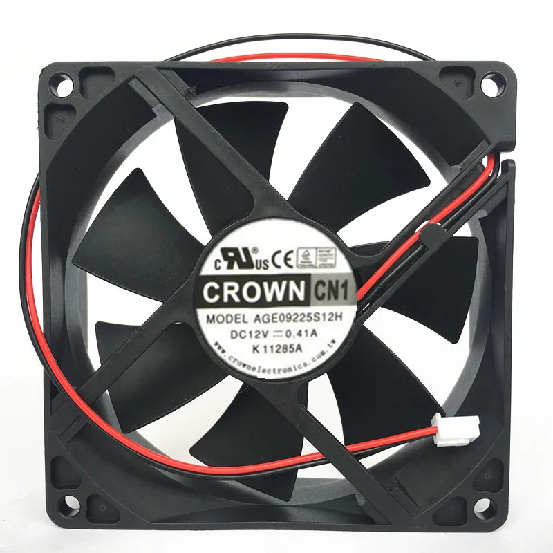 AGE09225S12H DC 12V 0.41A 90x90x25mm 2-Wire Cooling Fan
AGE09225S12H DC 12V 0.41A 90x90x25mm 2-Wire Cooling Fan