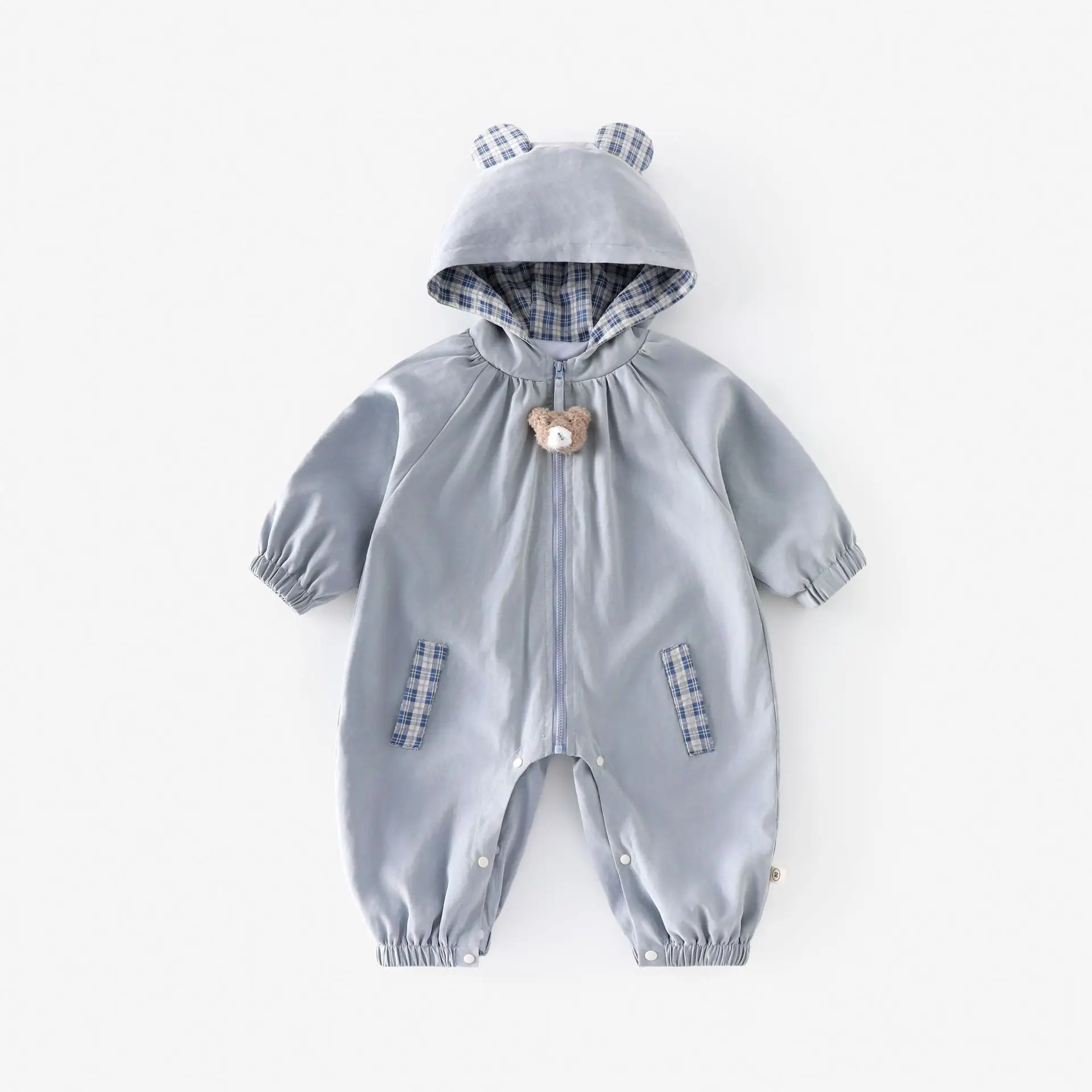2025 Fall Baby Hooded Romper - Korean Style Plaid Jumpsuit for Newborns & Infants
2025 Fall Baby Hooded Romper - Korean Style Plaid Jumpsuit for Newborns & Infants