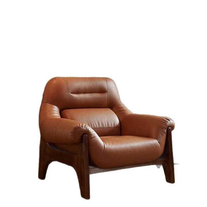 Designer antique chair Italian first layer real cowhide retro Bauhaus recliner living room balcony casual single
Designer antique chair Italian first layer real cowhide retro Bauhaus recliner living room balcony casual single