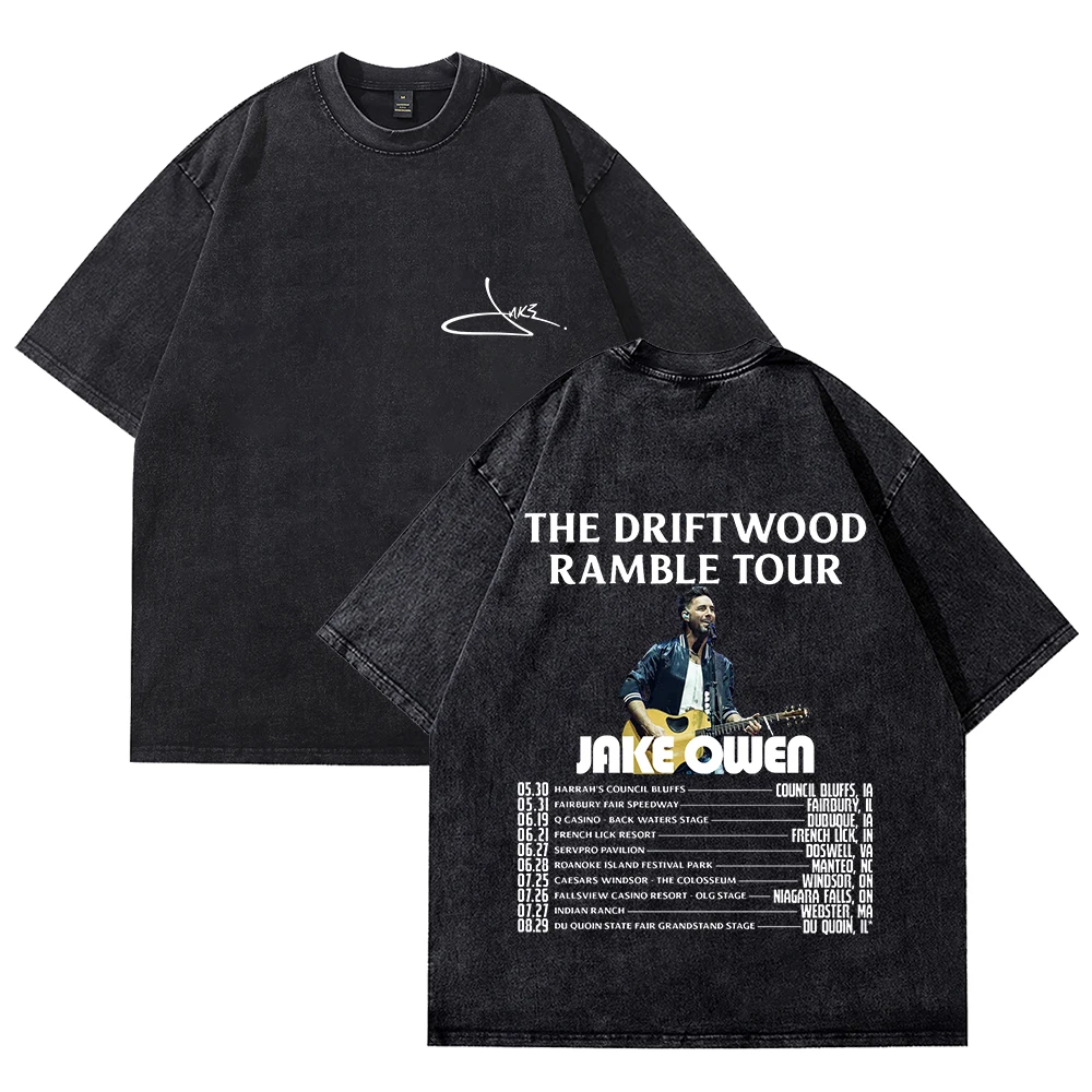 Jake Owen The Driftwood Ramble Tour T-shirts Merch Unisex Vintage Cotton Wash Tees Short Sleeve O-neck Tops
Jake Owen The Driftwood Ramble Tour T-shirts Merch Unisex Vintage Cotton Wash Tees Short Sleeve O-neck Tops