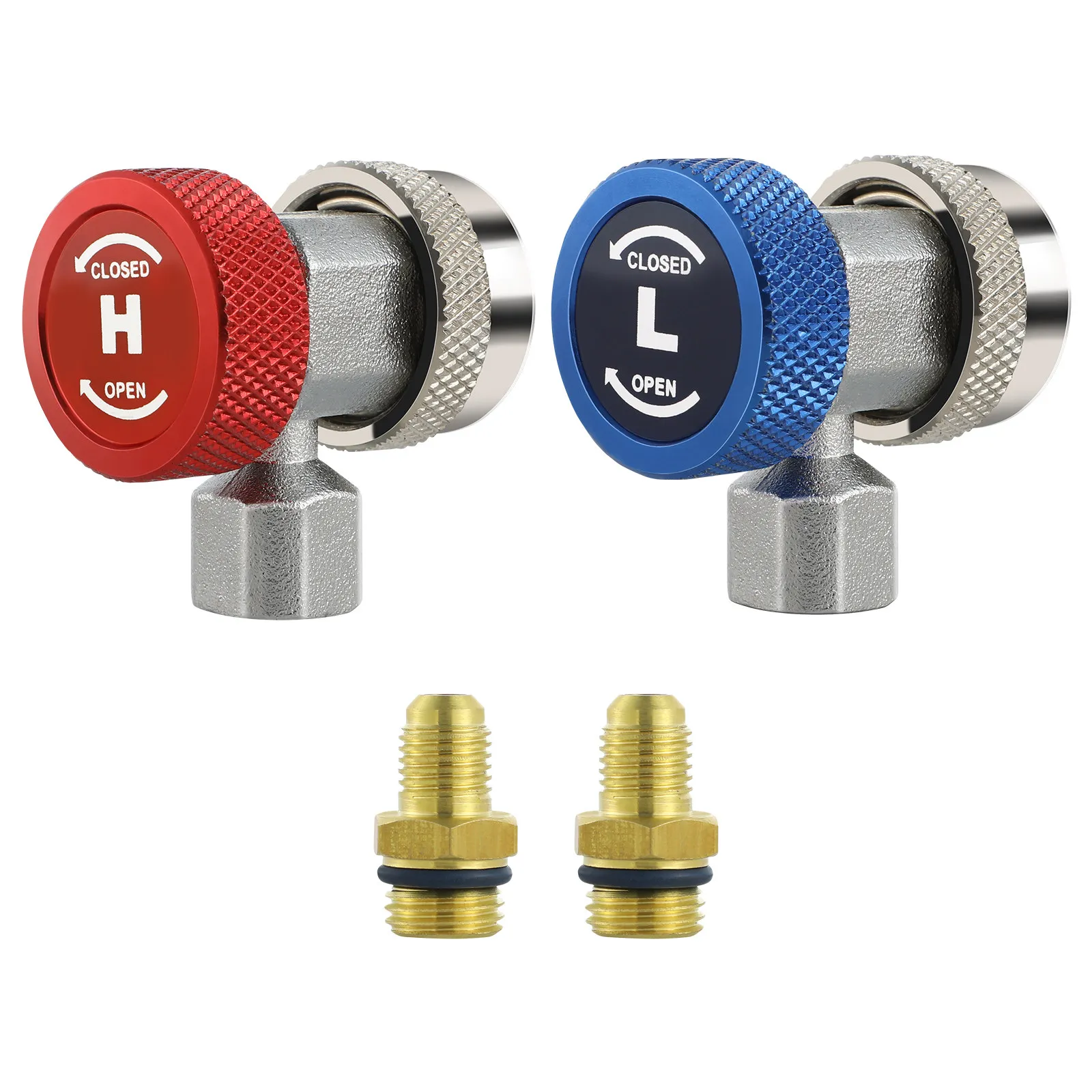 Ac R134a Coupler Adapter Adjustable Quick Connector High Low Durable Aluminum Bronze Hvac Manifold Gauge Set R134a Coupler
Ac R134a Coupler Adapter Adjustable Quick Connector High Low Durable Aluminum Bronze Hvac Manifold Gauge Set R134a Coupler
