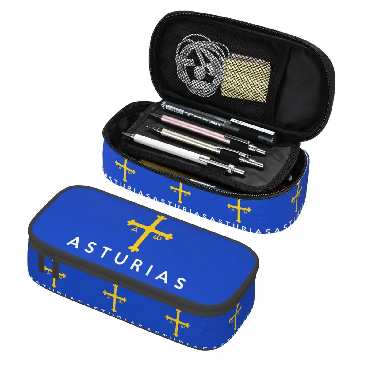Spain Flag Flag Of Asturias Pencil Cases Pencil Pouch Storage Stationery Supplies Big Capacity Pen Box Pencil Bag for Students
Spain Flag Flag Of Asturias Pencil Cases Pencil Pouch Storage Stationery Supplies Big Capacity Pen Box Pencil Bag for Students