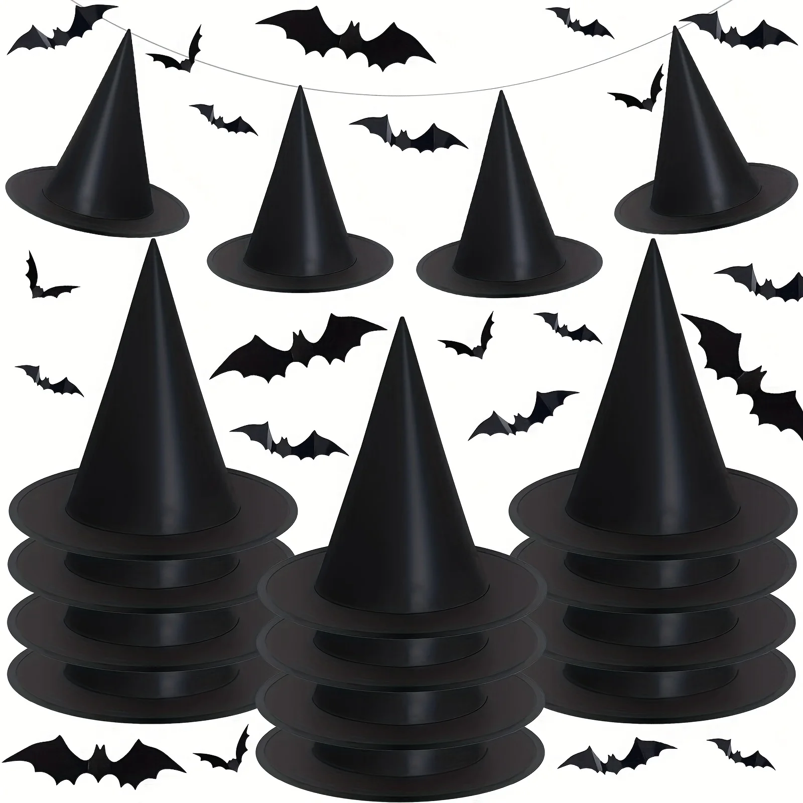 6Pcs Halloween Wizard Hat Black Oxford Cloth Unisex Witch Hat Cosplay Party Costume Props Decoration Harrys Potters Magics Hat
6Pcs Halloween Wizard Hat Black Oxford Cloth Unisex Witch Hat Cosplay Party Costume Props Decoration Harrys Potters Magics Hat