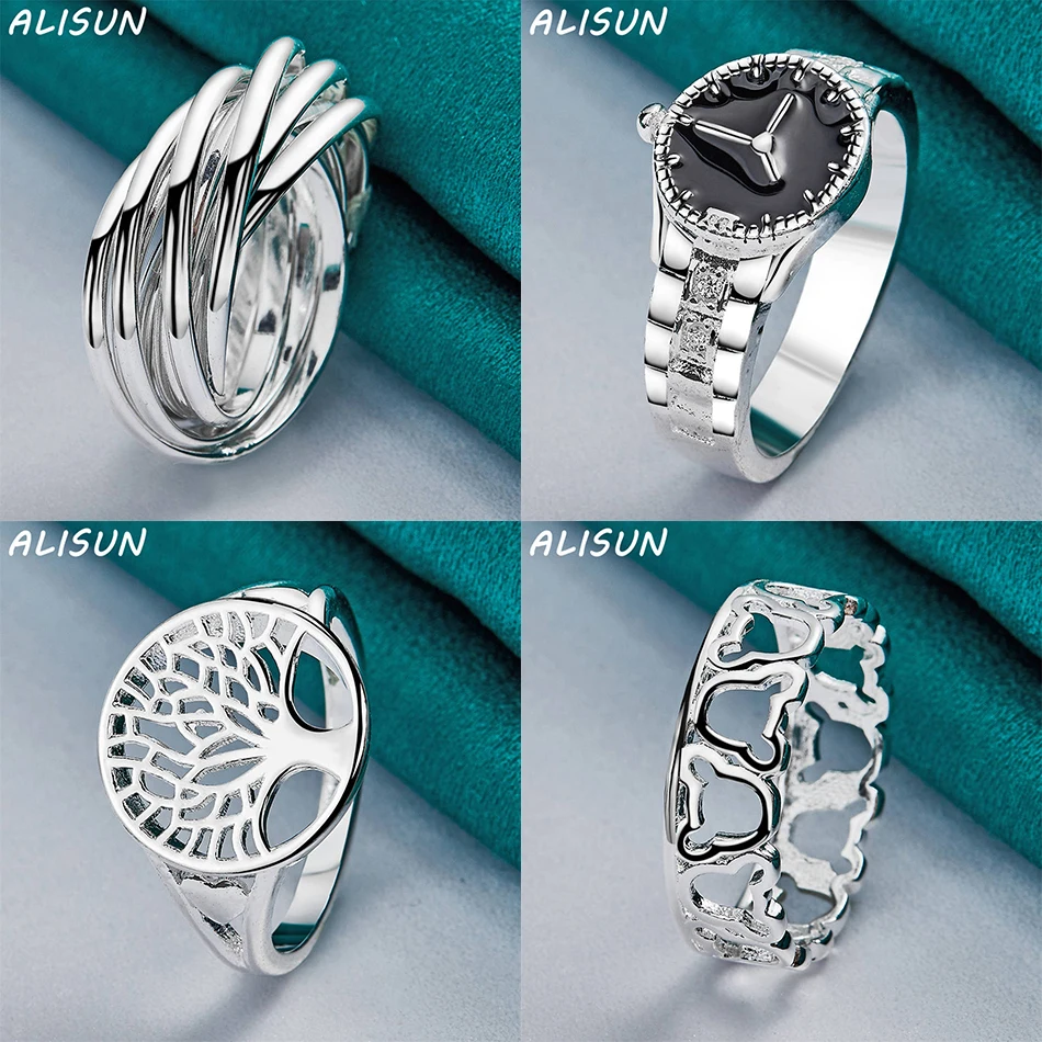 ALISUN 925 Sterling Silver Size 7-10 Geometric Ring For Women Men Grace Jewelry Trend Fashionable Birthday Party Gifts
ALISUN 925 Sterling Silver Size 7-10 Geometric Ring For Women Men Grace Jewelry Trend Fashionable Birthday Party Gifts