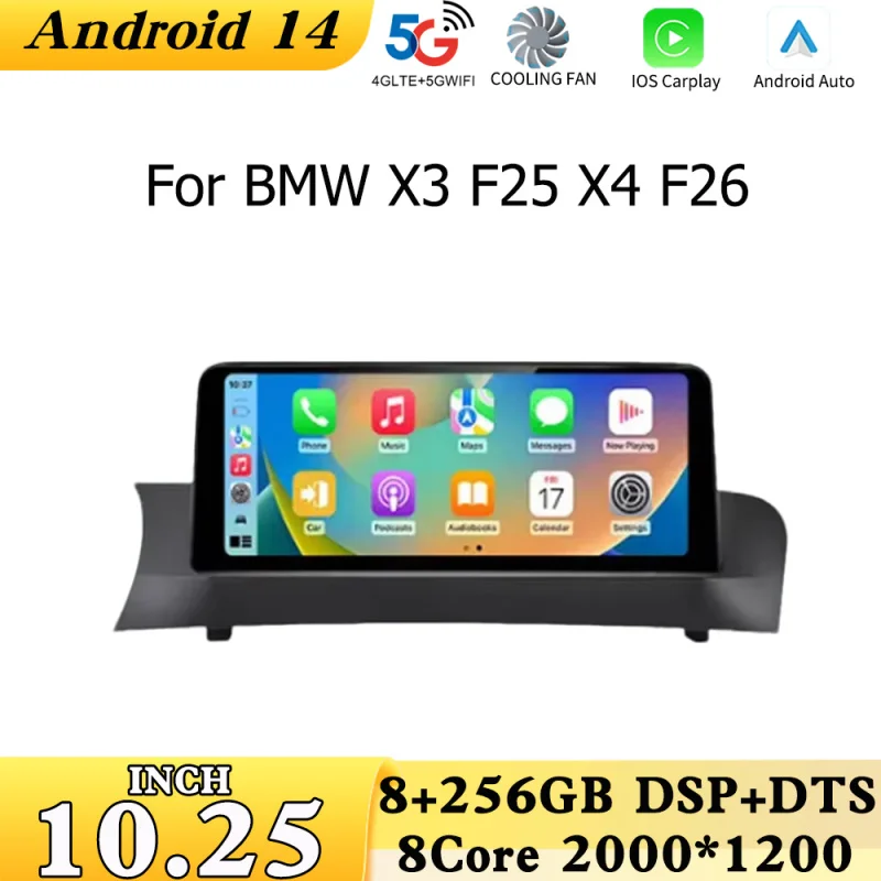 Автомобильное радио с ОС Android и экраном для BMW X3 F25 X4 F26 Auto Carplay Bluetooth WIFI GPS Мультимедиа Интеллектуальная система Навигация
Автомобильное радио с ОС Android и экраном для BMW X3 F25 X4 F26 Auto Carplay Bluetooth WIFI GPS Мультимедиа Интеллектуальная система Навигация