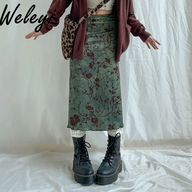 Korean Fashion Y2k Kawaii Skirts Ropa De Mujer 2024 Summer Streetwear New in Cutecore Jupes Floral Printing Elegant Midi Faldas
Korean Fashion Y2k Kawaii Skirts Ropa De Mujer 2024 Summer Streetwear New in Cutecore Jupes Floral Printing Elegant Midi Faldas