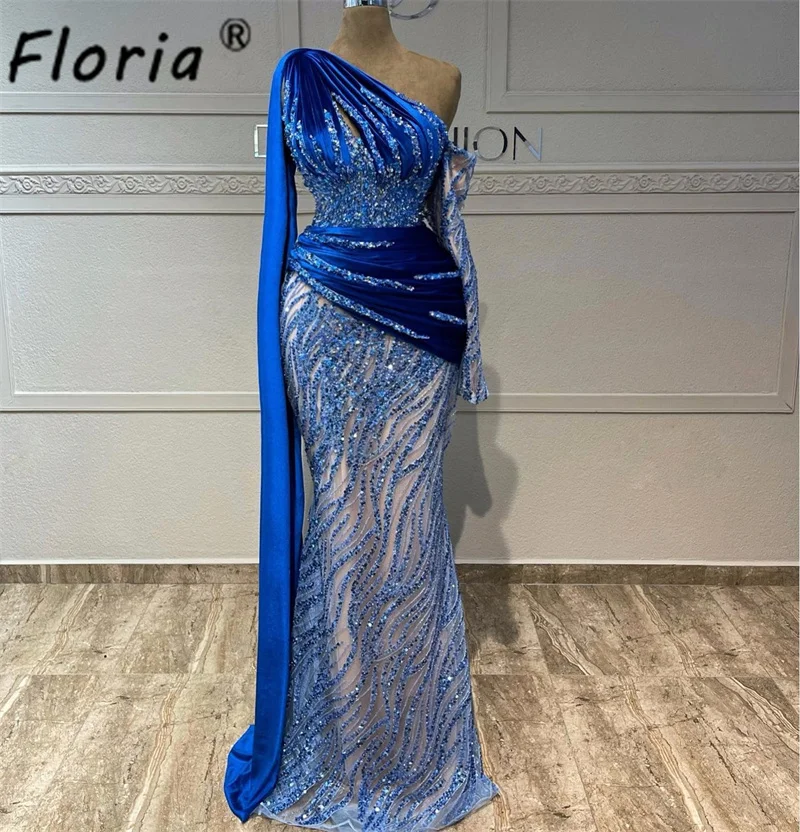 Dubai Royal Blue Mermaid Evening Dresses Velvet Sequins Arabic Woman Second Reception Engagement Party Gowns Prom Event Dress
Dubai Royal Blue Mermaid Evening Dresses Velvet Sequins Arabic Woman Second Reception Engagement Party Gowns Prom Event Dress