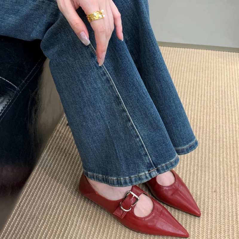 Gold Heels Woman Mary Janes Shoes Fashion Low Heel Pumps Fall Pointed Toe Belt Buckle Flats Comfort Ladies Office Shoes New 2025
Gold Heels Woman Mary Janes Shoes Fashion Low Heel Pumps Fall Pointed Toe Belt Buckle Flats Comfort Ladies Office Shoes New 2025