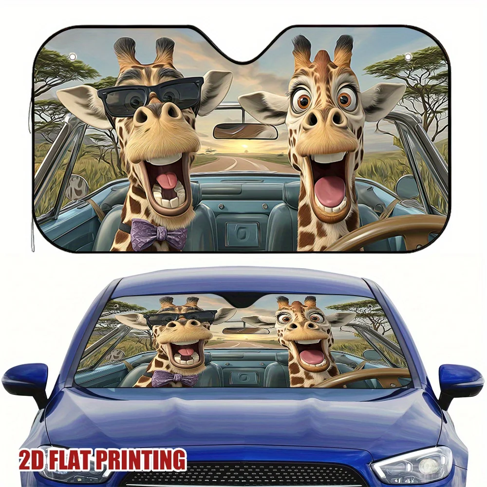 1pc of a Cartoon Giraffe Sun Visor for Cars, Suvs, And Trucks, Designed to Keep The Vehicle Cool, Suitable for Windshields
1pc of a Cartoon Giraffe Sun Visor for Cars, Suvs, And Trucks, Designed to Keep The Vehicle Cool, Suitable for Windshields