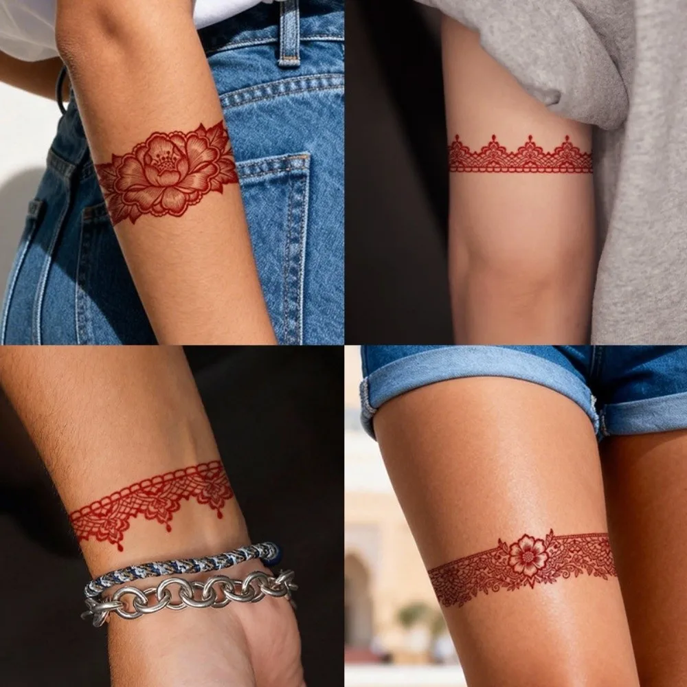 Water Transfer Decals Armlet Henna Tattoo Stickers India Mehndi Flower Instant Henna Temporary Tattoo Waterproof Fake
Water Transfer Decals Armlet Henna Tattoo Stickers India Mehndi Flower Instant Henna Temporary Tattoo Waterproof Fake