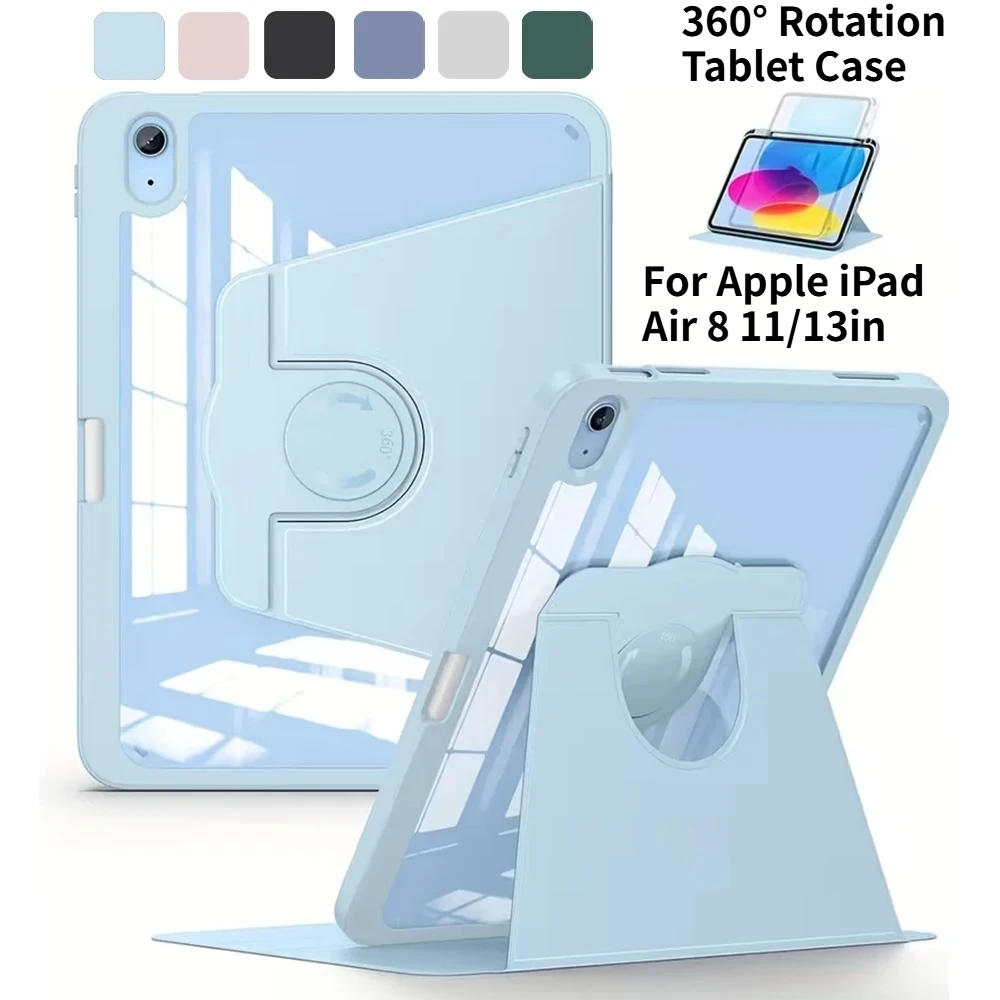 360° Rotation Tablet Case for Apple IPad 12th 11/10th 9/8/7th 6th 5th Air13 11 7 6 5 4 3 Pro12.9 11 Mini 4/5 6/7 Protectve Cover
360° Rotation Tablet Case for Apple IPad 12th 11/10th 9/8/7th 6th 5th Air13 11 7 6 5 4 3 Pro12.9 11 Mini 4/5 6/7 Protectve Cover