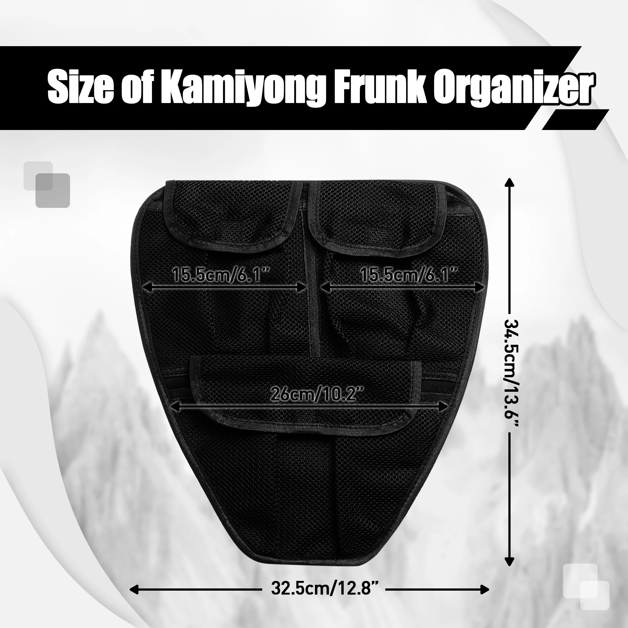 Overland-Grade Nylon Front Trunk Tool Bag with Side Pouch Lid Organizer for Can Am Spyder F3 / F3-L / F3-S / F3-T Universal Bag
Overland-Grade Nylon Front Trunk Tool Bag with Side Pouch Lid Organizer for Can Am Spyder F3 / F3-L / F3-S / F3-T Universal Bag