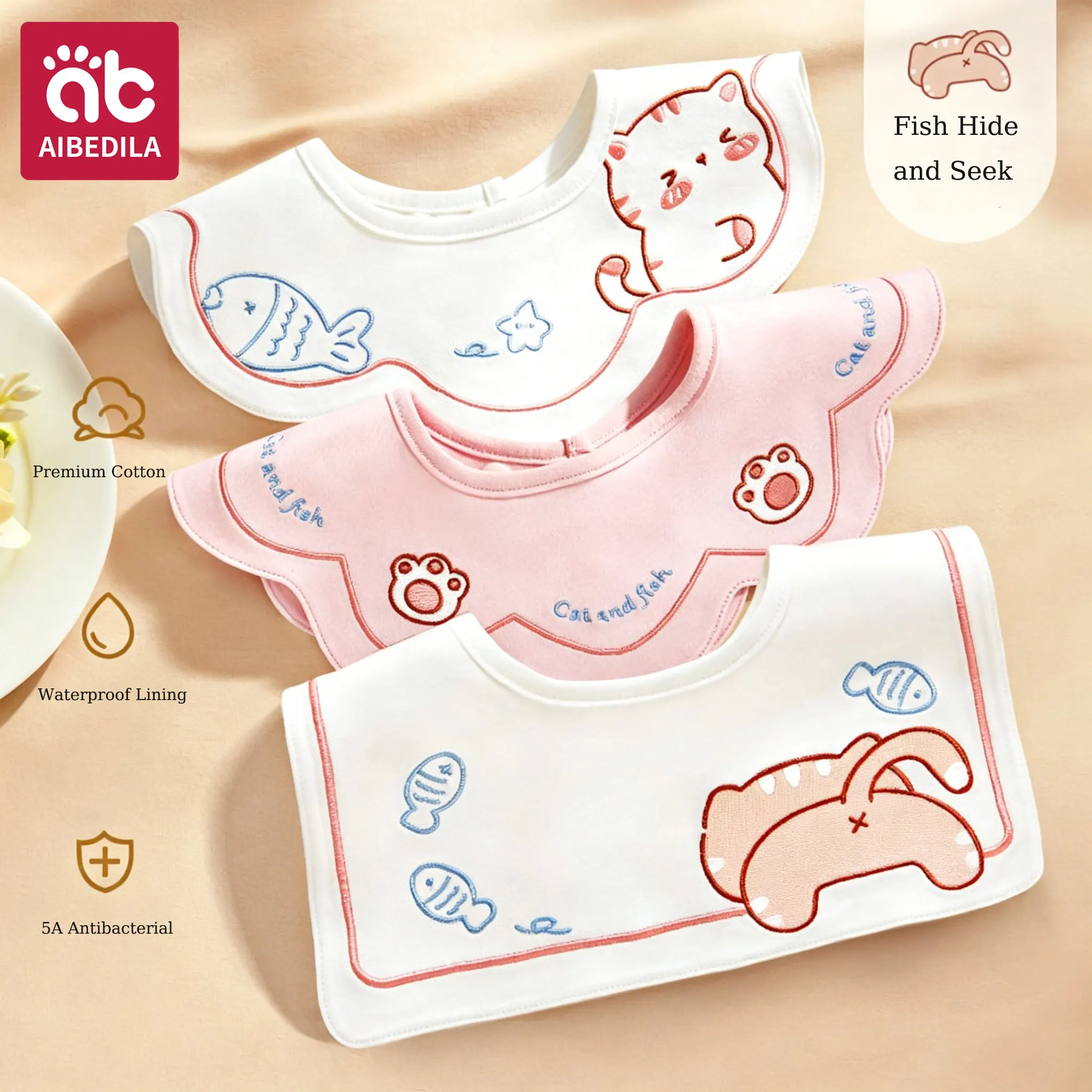AIBEDILA Newborn Baby Bib A Grade Pure Cotton Waterproof Saliva Towel Anti-spit Feeding Apron for Boys Girls Autumn Winter
AIBEDILA Newborn Baby Bib A Grade Pure Cotton Waterproof Saliva Towel Anti-spit Feeding Apron for Boys Girls Autumn Winter