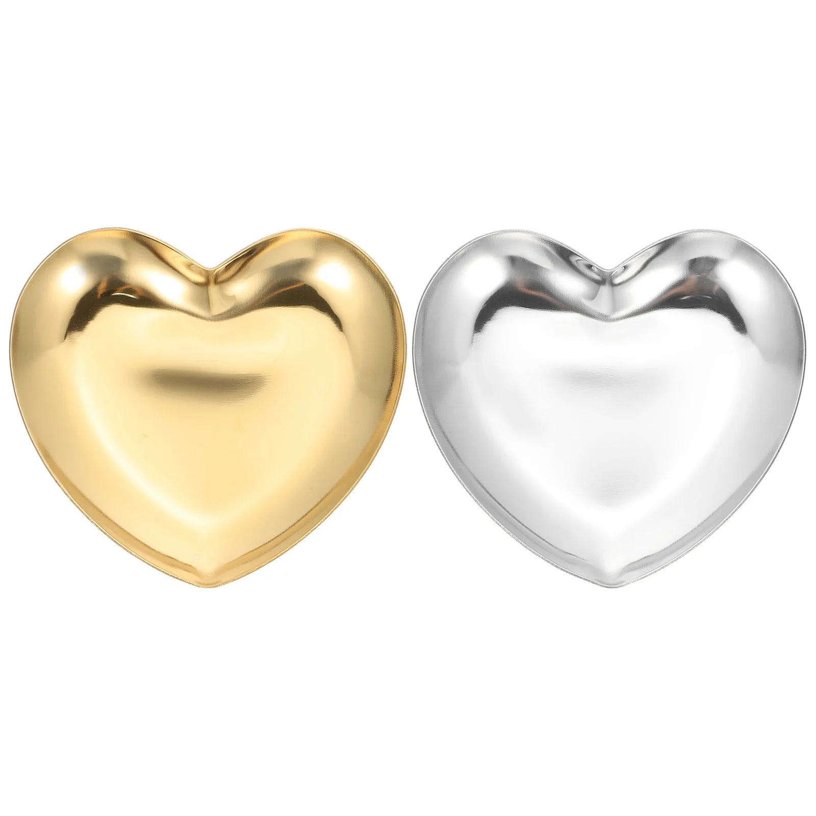 2pcs Shaped Stainless Steel Dish Jewelry Tray Stainless Steel Storage Dish Golden Silver Color Jewelry Display Organizer
2pcs Shaped Stainless Steel Dish Jewelry Tray Stainless Steel Storage Dish Golden Silver Color Jewelry Display Organizer