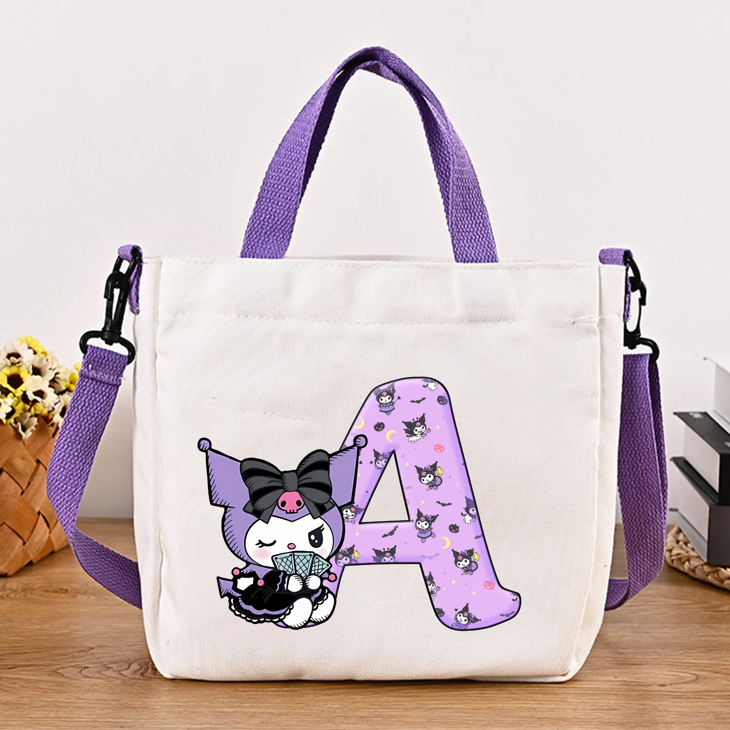 Kuromi Woman Shoulder Bag Cute Cartoon Handbag New Girls Large Capacity Crossbody Bag Fashion Portable Canvas Storage Bags Gift
Kuromi Woman Shoulder Bag Cute Cartoon Handbag New Girls Large Capacity Crossbody Bag Fashion Portable Canvas Storage Bags Gift