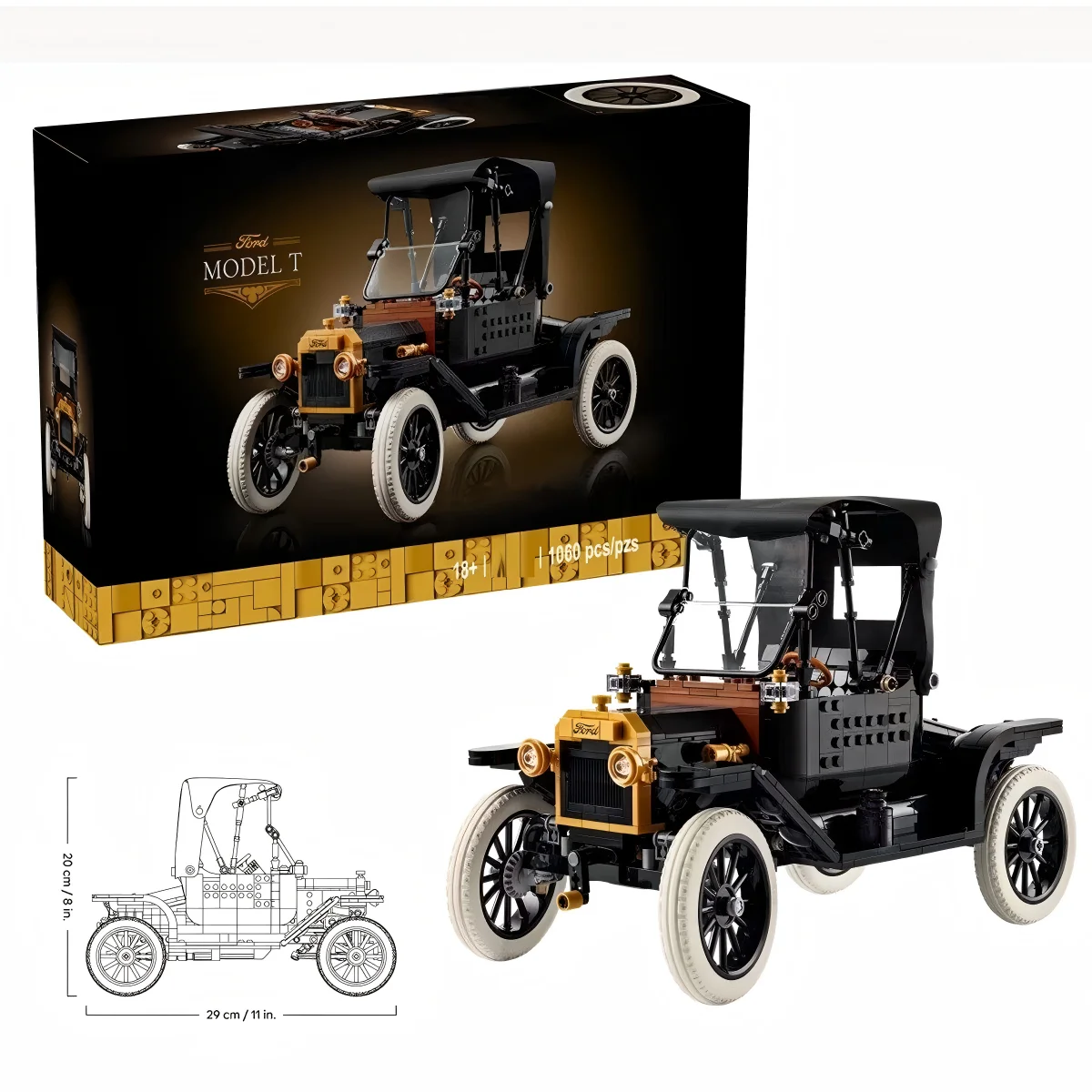 Disney 11376 1060PCS Classic Retro Vintage Car Building Blocks DIY Assembly Model Birthday Gifts Home Desktop Art Ornament
Disney 11376 1060PCS Classic Retro Vintage Car Building Blocks DIY Assembly Model Birthday Gifts Home Desktop Art Ornament