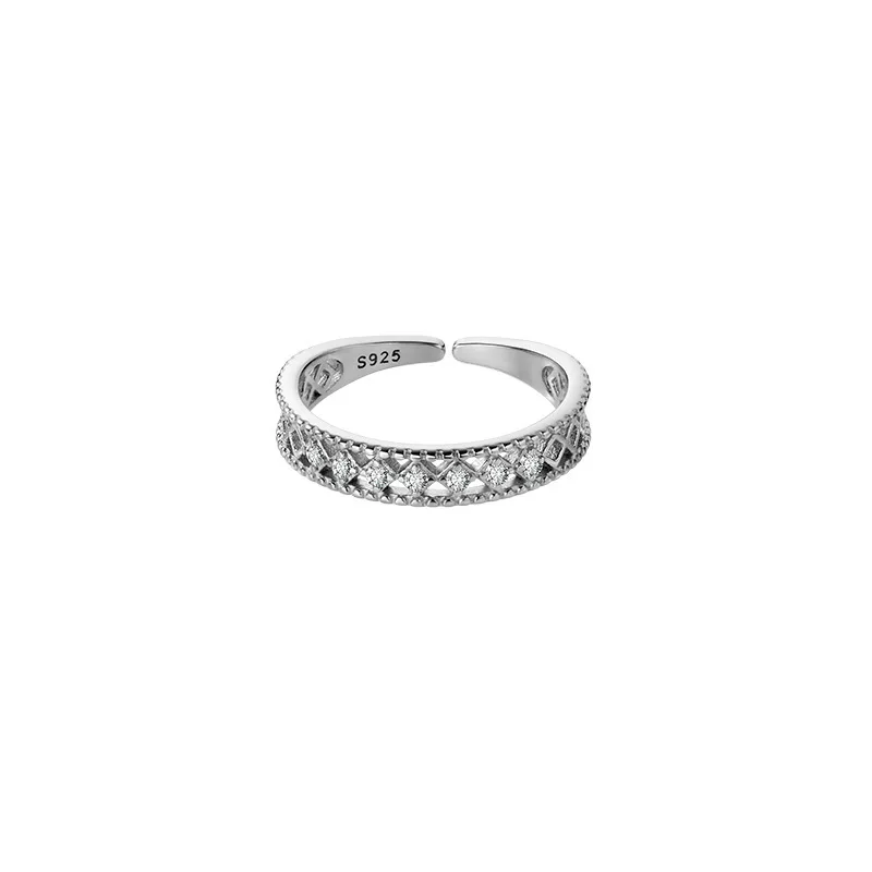 RY 925 Sterling Silver Zircon Ring for Women Exquisite Diamond Ring Adjustable Promise Rings Anniversary Gift Engagement Jewelry
RY 925 Sterling Silver Zircon Ring for Women Exquisite Diamond Ring Adjustable Promise Rings Anniversary Gift Engagement Jewelry