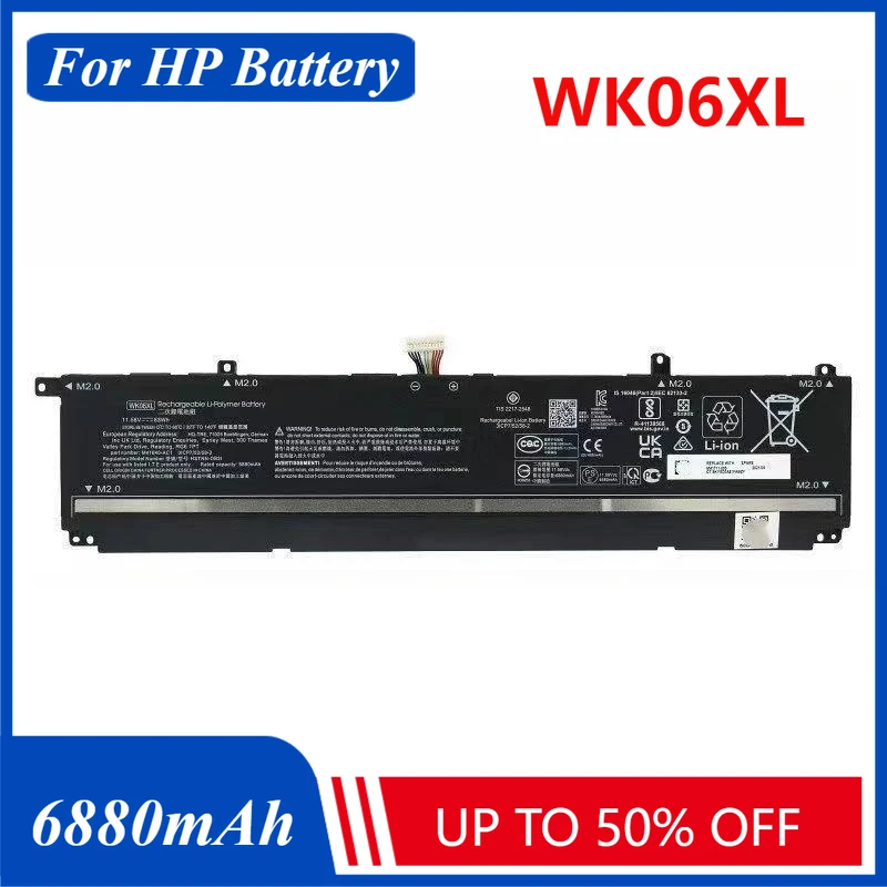 6880mAh WK06XL HSTNN-IB9V HSTNN-WB0C M39179-005 M41711-005 Battery for HP Laptop Batteries
6880mAh WK06XL HSTNN-IB9V HSTNN-WB0C M39179-005 M41711-005 Battery for HP Laptop Batteries