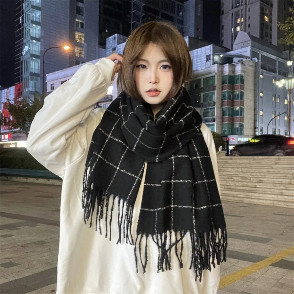 Tassel Plaid Wool Scarf Cashmere Shawl Solid Color Long Shawl Wool Scarves Korean Style Scarves Winter Cashmere Scarves
Tassel Plaid Wool Scarf Cashmere Shawl Solid Color Long Shawl Wool Scarves Korean Style Scarves Winter Cashmere Scarves
