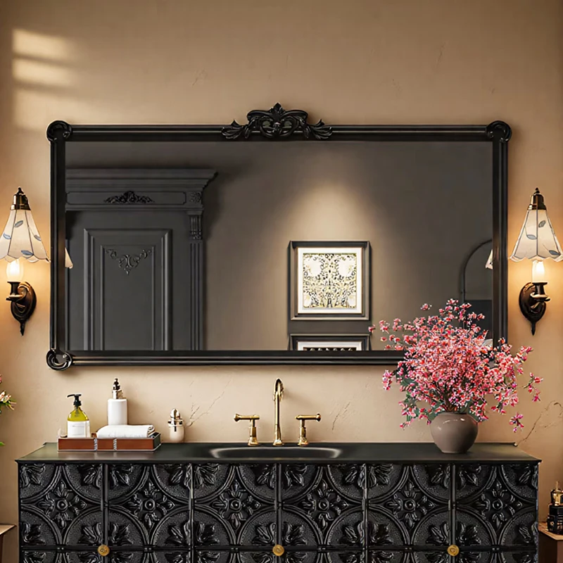 French, carved, vintage, bathroom, sink, wall mounted, high end, luxury, large makeup mirror
French, carved, vintage, bathroom, sink, wall mounted, high end, luxury, large makeup mirror