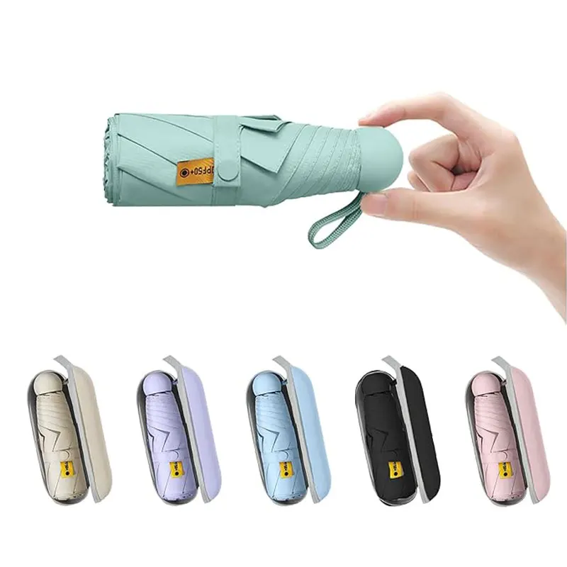 Compact Travel Mini Sun Umbrella Uv Protection Capsule Umbrella Ultra Lightweight Vinyl Folding Sunshade Pocket Rain Umbrella
Compact Travel Mini Sun Umbrella Uv Protection Capsule Umbrella Ultra Lightweight Vinyl Folding Sunshade Pocket Rain Umbrella