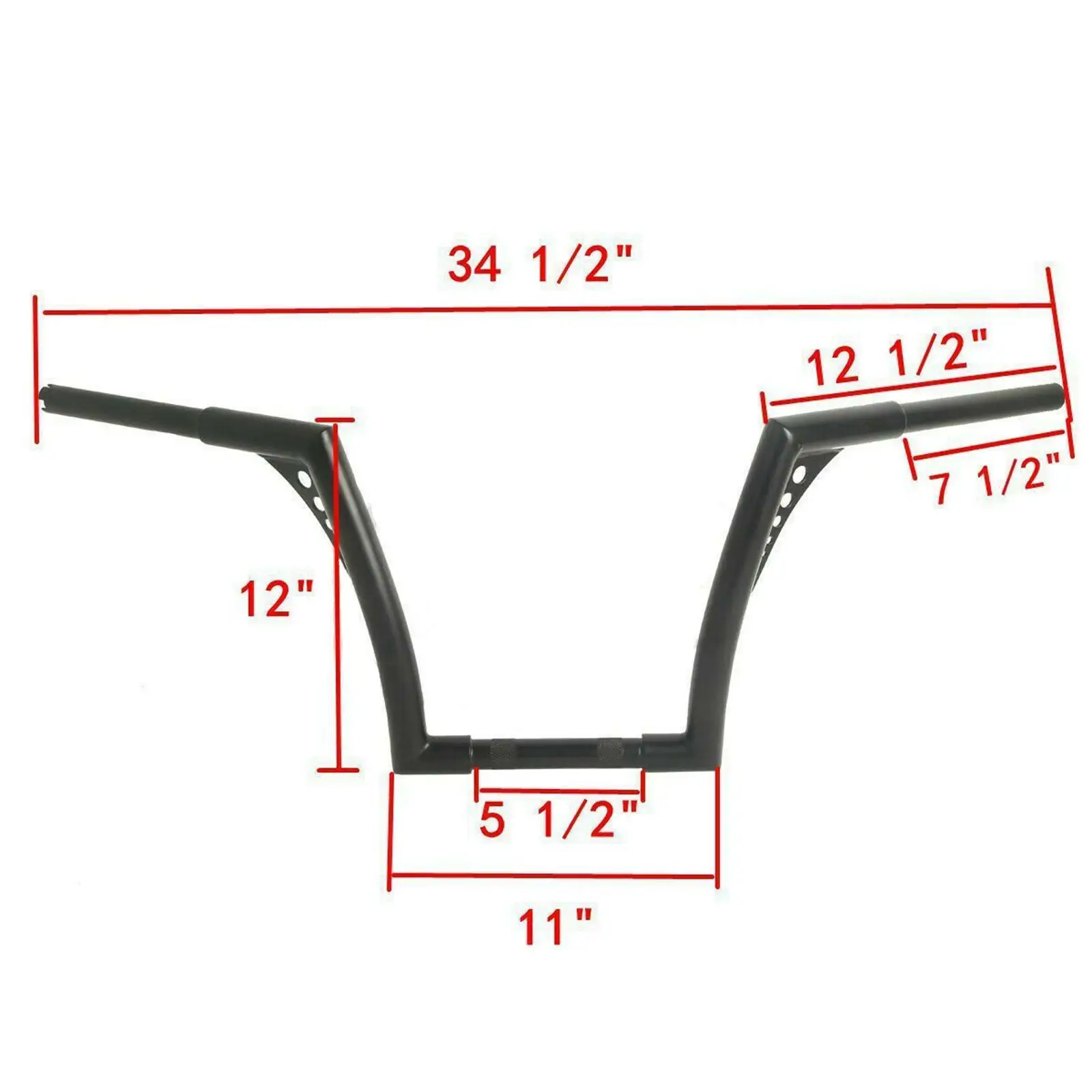 Руль для мотоцикла Ape Hanger 12 дюймов, железные рифленые рули, аксессуар для кастомных чопперов FLST FXST XL
Руль для мотоцикла Ape Hanger 12 дюймов, железные рифленые рули, аксессуар для кастомных чопперов FLST FXST XL