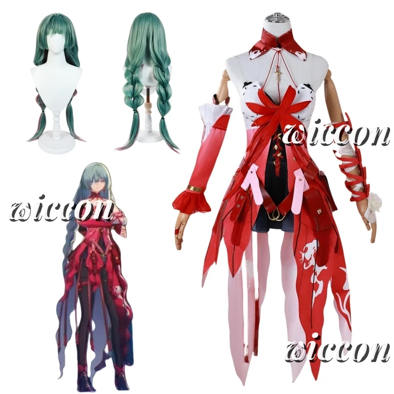 Wuthering Waves Phrolova Cosplay Costume Wig Game Phrolova Equinox Flower Red Dress Female Halloween Cosplay Costume
Wuthering Waves Phrolova Cosplay Costume Wig Game Phrolova Equinox Flower Red Dress Female Halloween Cosplay Costume