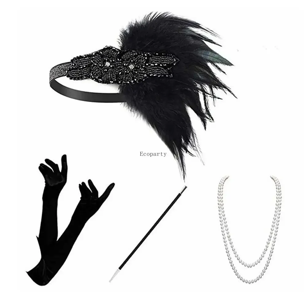 1920s Great Gatsby Accessories Set for Women 20s Costume Flapper Headband Pearl Necklace Bracelet Earring Cigarette Holder ppp
1920s Great Gatsby Accessories Set for Women 20s Costume Flapper Headband Pearl Necklace Bracelet Earring Cigarette Holder ppp