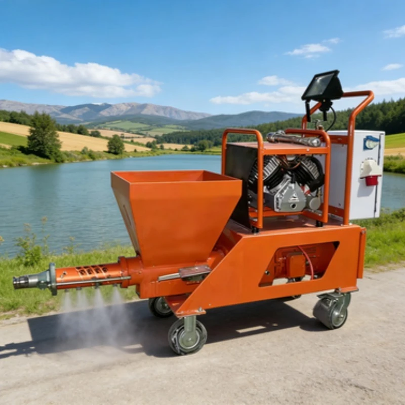 Cement Mortar Spraying Equipment for Indoor and Outdoor Wall Plaster
Cement Mortar Spraying Equipment for Indoor and Outdoor Wall Plaster
