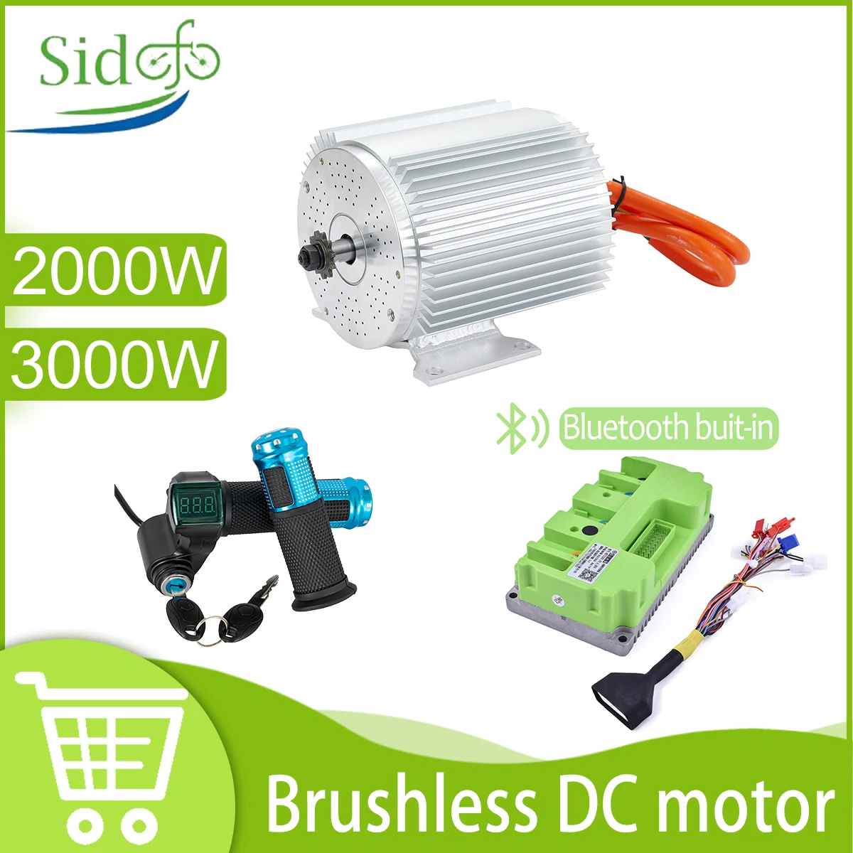 72V 3000W Brushless Motor Kit Max 6700RPM Temperature Sensing Electric DC Motor with 80A 72V Fardrive Controller for Go Kart
72V 3000W Brushless Motor Kit Max 6700RPM Temperature Sensing Electric DC Motor with 80A 72V Fardrive Controller for Go Kart