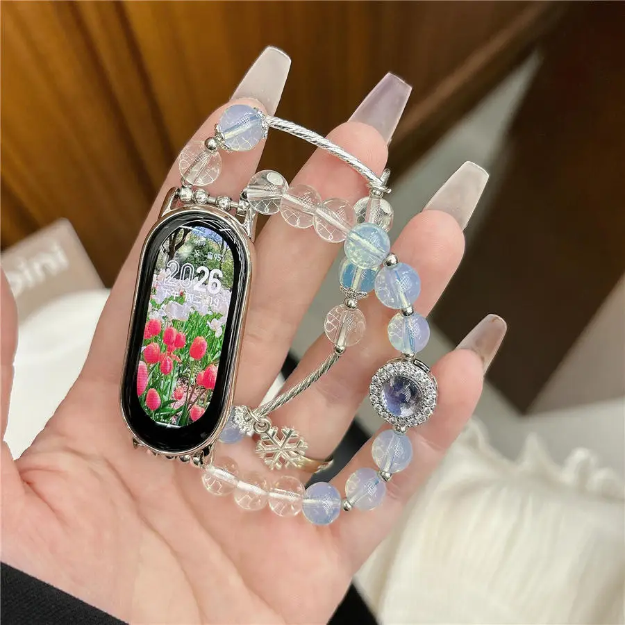 Blue Moon Bracelet For Xiaomi Band 4 5 6 7 Bead Wristband For Mi Band 8pro Strap Smartwatch Jewelry Adjustable For Redmi Watch 4
Blue Moon Bracelet For Xiaomi Band 4 5 6 7 Bead Wristband For Mi Band 8pro Strap Smartwatch Jewelry Adjustable For Redmi Watch 4