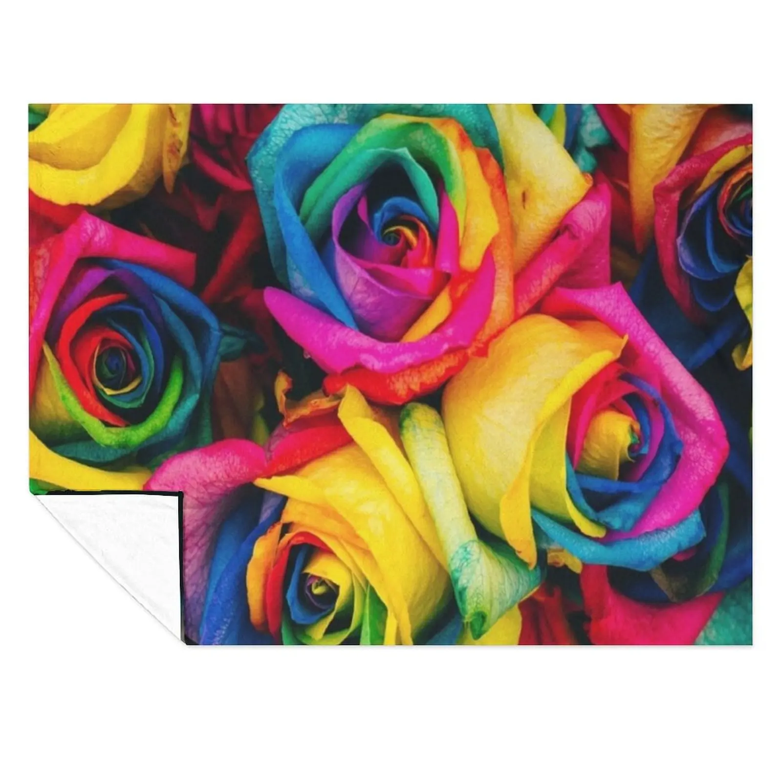 Rainbow Roses Bouquet Throw Blanket Bed Fashionable For Baby wednesday Warm Blankets
Rainbow Roses Bouquet Throw Blanket Bed Fashionable For Baby wednesday Warm Blankets