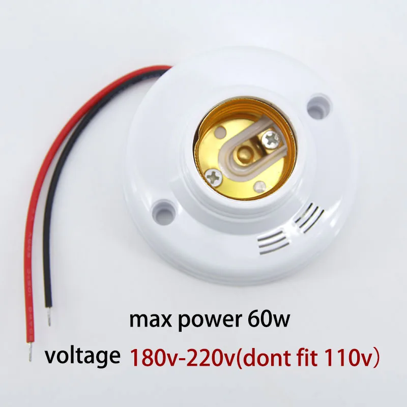 60w crew sound Light Vontrol Lamp E27 Light Control Auto base socket holder AC 180v -240V Electricity Saving Light Bulbs
60w crew sound Light Vontrol Lamp E27 Light Control Auto base socket holder AC 180v -240V Electricity Saving Light Bulbs