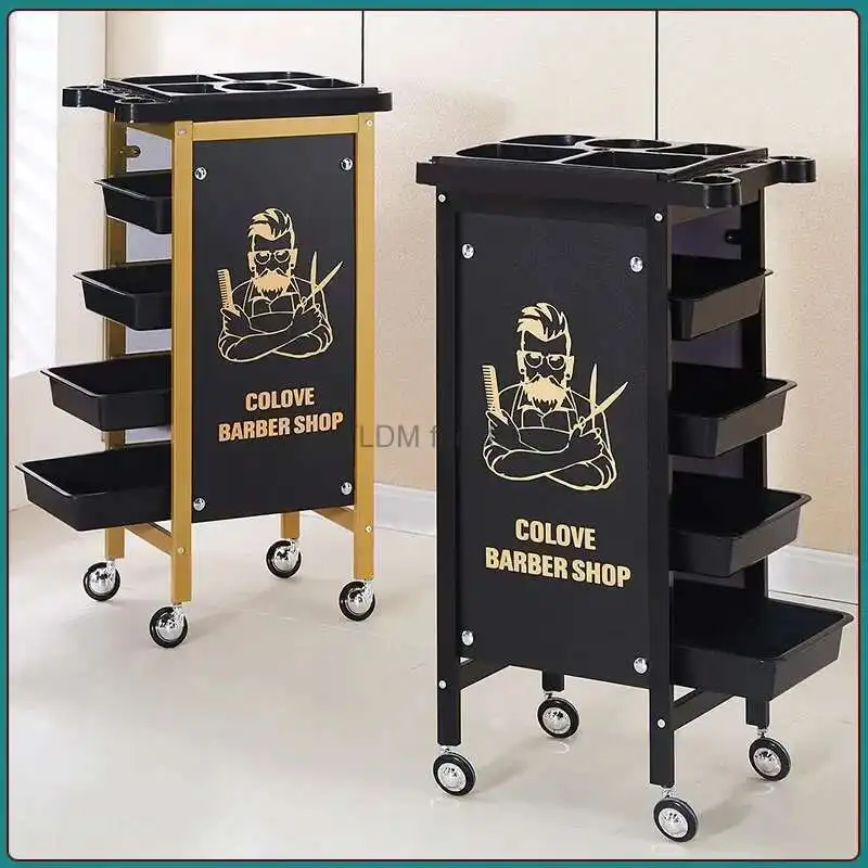 Vintage Iron Trolley Hair Salon Auxiliary Cart Multi-layer Partition Rolling Cart Mobile Pulley Rust-proof Barber Shop Trolley
Vintage Iron Trolley Hair Salon Auxiliary Cart Multi-layer Partition Rolling Cart Mobile Pulley Rust-proof Barber Shop Trolley