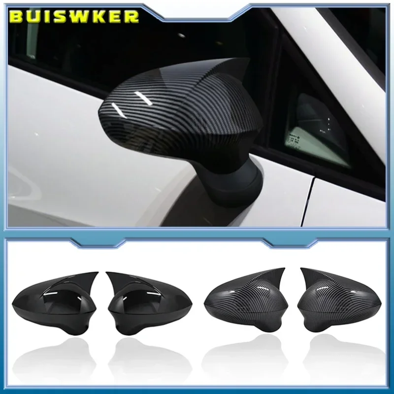 Glossy Black/Carbon Fiber Look Rearview Wing Mirror Covers Caps For Seat Leon MK2 1P Ibiza MK4 6J 2008-2017 Mirror Case Cover
Glossy Black/Carbon Fiber Look Rearview Wing Mirror Covers Caps For Seat Leon MK2 1P Ibiza MK4 6J 2008-2017 Mirror Case Cover