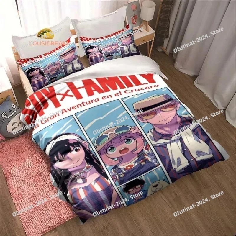 3D Print Fashion Anime SPY FAMILY Bedding Set Boys Girls Twin Queen King Size Duvet Cover Pillowcase Bed boys Adult Bedroom
3D Print Fashion Anime SPY FAMILY Bedding Set Boys Girls Twin Queen King Size Duvet Cover Pillowcase Bed boys Adult Bedroom