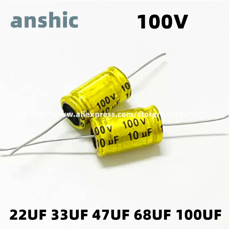 10PCS 100V Axial Horizontal NP Audio Frequency Electrolytic Capacitor 22UF 33UF 47UF 68UF 100UF
10PCS 100V Axial Horizontal NP Audio Frequency Electrolytic Capacitor 22UF 33UF 47UF 68UF 100UF