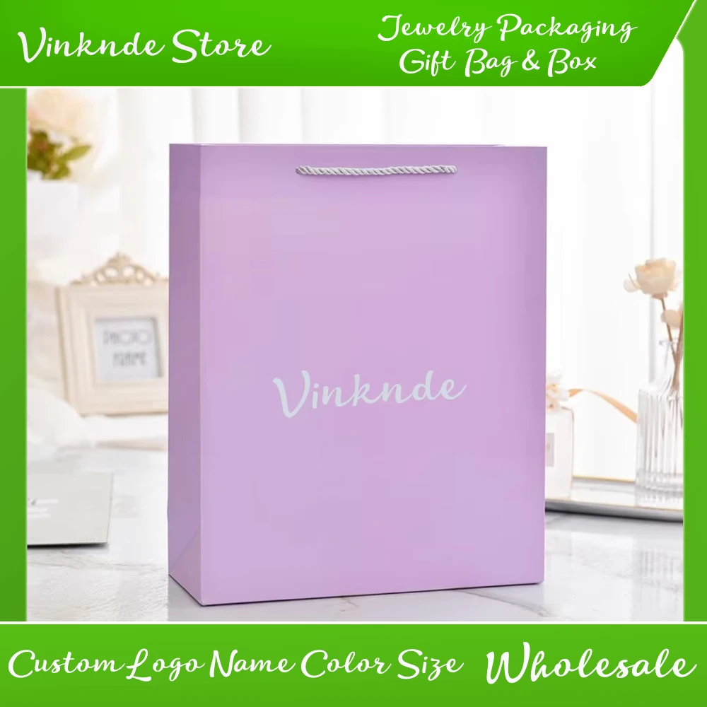 Custom Logo 100pcs Durable Purple Paper Bag with Handle Retail Jewelry Watches Packaging Formal Events Wedding Birthday Party
Custom Logo 100pcs Durable Purple Paper Bag with Handle Retail Jewelry Watches Packaging Formal Events Wedding Birthday Party