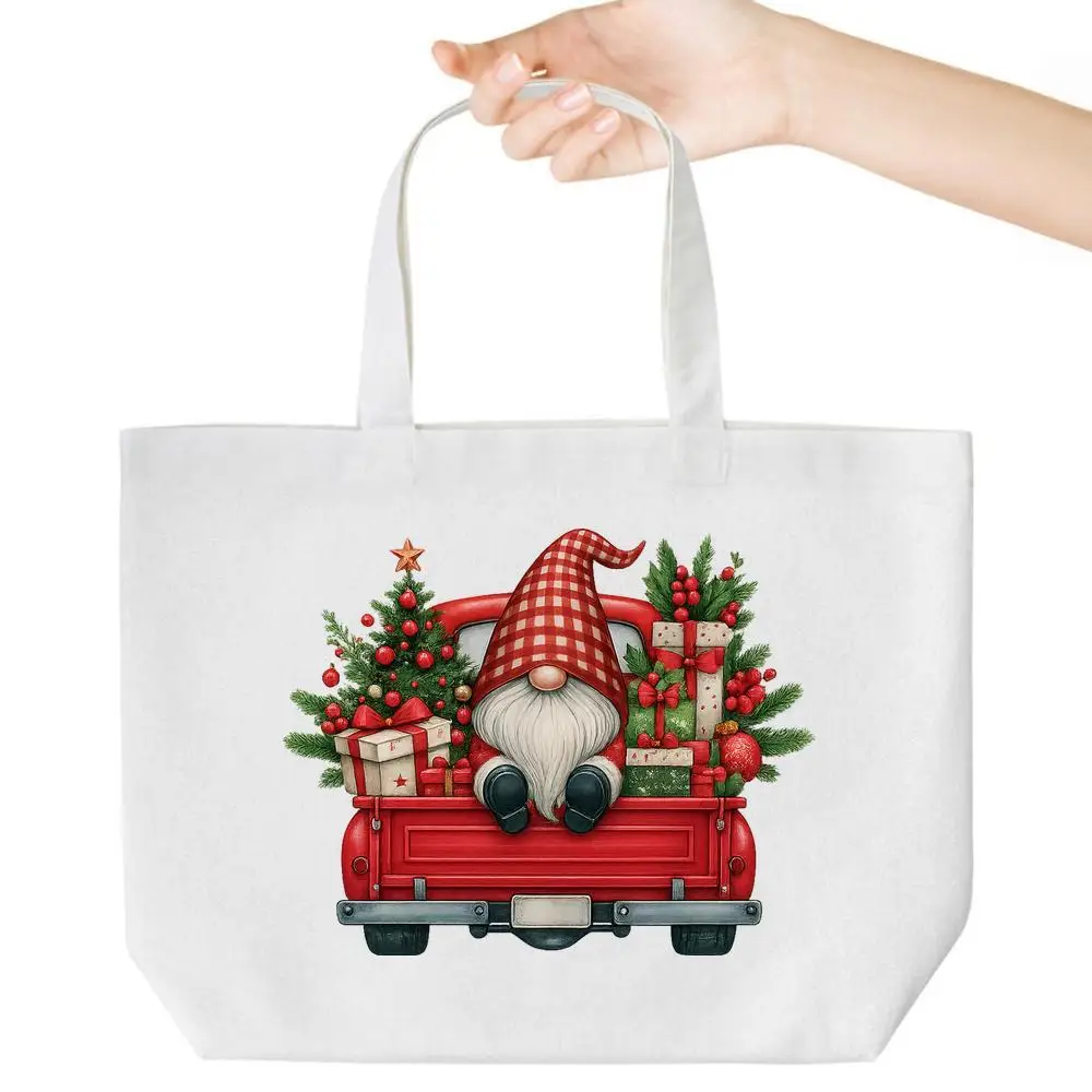 Большая сумка Gnome & Truck. Праздничный рождественский дизайн для продуктов и покупок. Модный праздничный аксессуар.
Большая сумка Gnome & Truck. Праздничный рождественский дизайн для продуктов и покупок. Модный праздничный аксессуар.