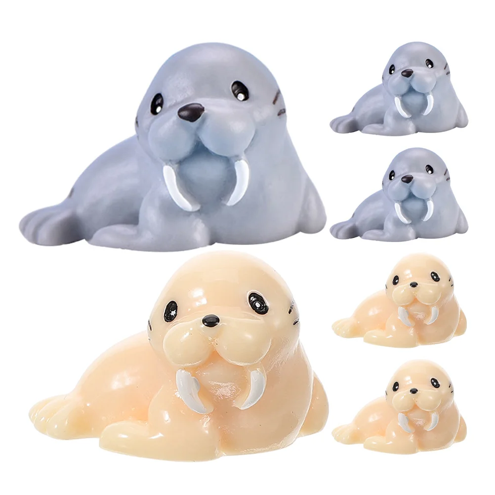 6Pcs Ocean Micro Landscape Decor Mini Walrus Figures Resin Sea Animal Simulation Craft for Desk Nightstand Beach Theme Display
6Pcs Ocean Micro Landscape Decor Mini Walrus Figures Resin Sea Animal Simulation Craft for Desk Nightstand Beach Theme Display